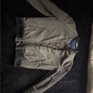 Stylish Bomber Jacket in Olive and Black